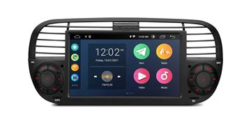 Slika Fiat 500 | 7" | Android 12 | 2GB | DSP | Full RCA output | XT